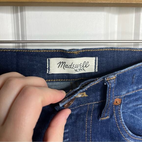 Madewell 9” High Riser Skinny Skinny Dark Wash Ankle Jeans Size 26 - Picture 3 of 7